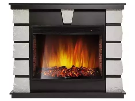 Электрокамин с широким очагом 2D Electrolux