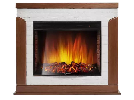 Электрокамин с широким очагом 2D Electrolux