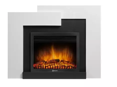 Электрокамин с широким очагом 2D Electrolux