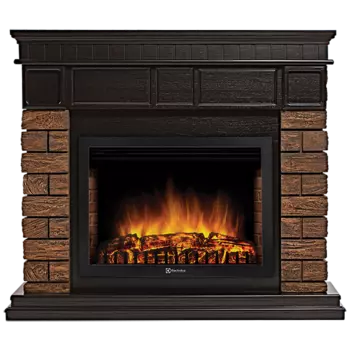 Электрокамин с широким очагом 2D Electrolux