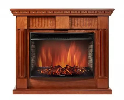 Электрокамин с широким очагом 2D Electrolux