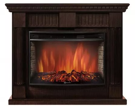 Электрокамин с широким очагом 2D Electrolux