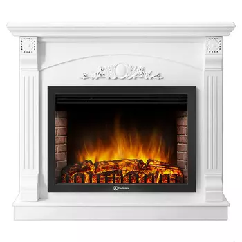 Электрокамин с широким очагом 2D Electrolux