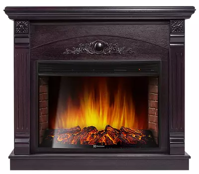 Электрокамин с широким очагом 2D Electrolux