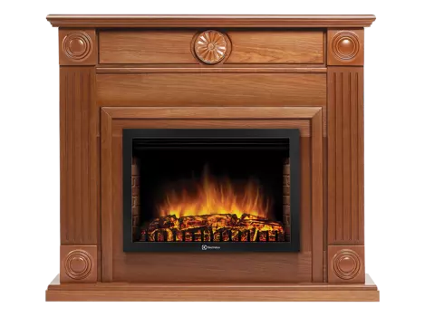 Электрокамин с широким очагом 2D Electrolux