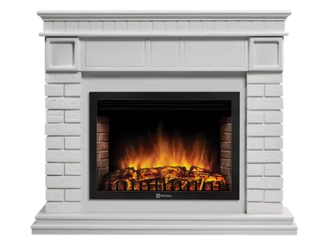 Электрокамин с широким очагом 2D Electrolux