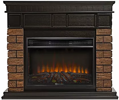 Электрокамин с широким очагом 2D Electrolux