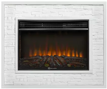 Электрокамин с широким очагом 2D Electrolux