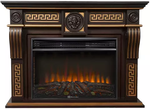 Электрокамин с широким очагом 2D Electrolux