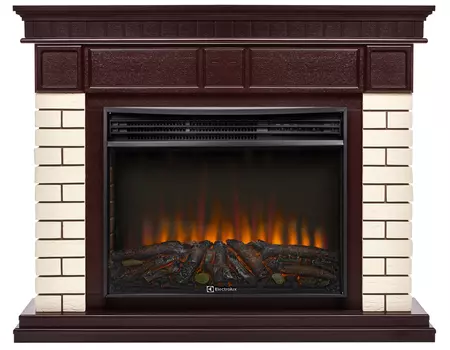 Электрокамин с широким очагом 2D Electrolux