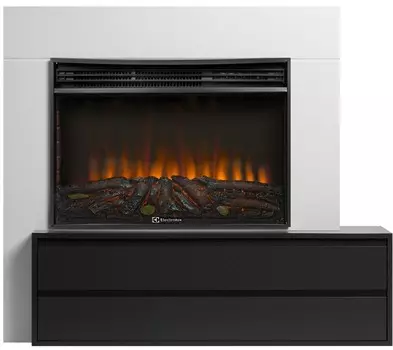 Электрокамин с широким очагом 2D Electrolux