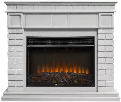 Электрокамин с широким очагом 2D Electrolux