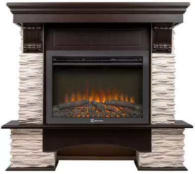 Электрокамин с широким очагом 2D Electrolux