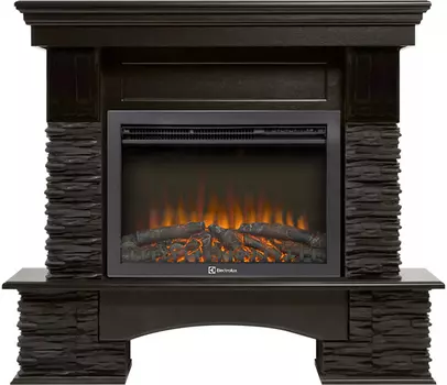 Электрокамин с широким очагом 2D Electrolux