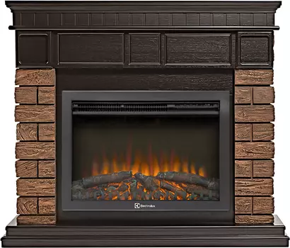 Электрокамин с широким очагом 2D Electrolux