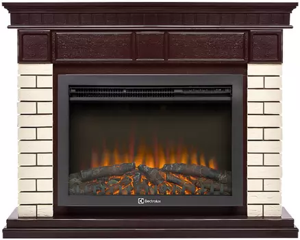 Электрокамин с широким очагом 2D Electrolux