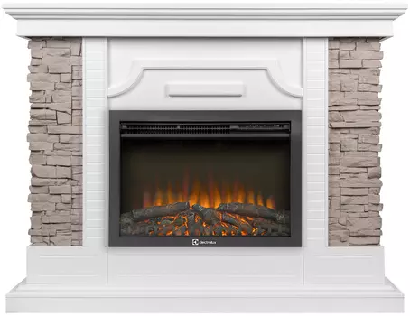 Электрокамин с широким очагом 2D Electrolux