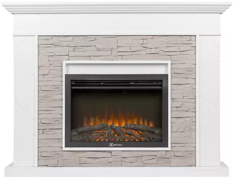 Электрокамин с широким очагом 2D Electrolux