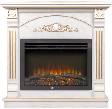 Электрокамин с широким очагом 2D Electrolux
