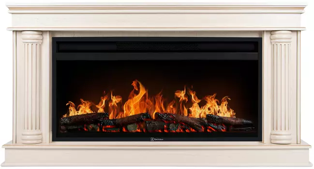 Электрокамин с широким очагом 2D Electrolux
