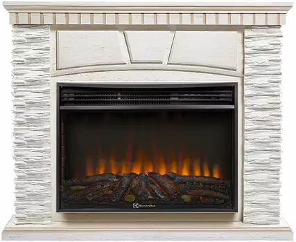 Электрокамин с широким очагом 2D Electrolux