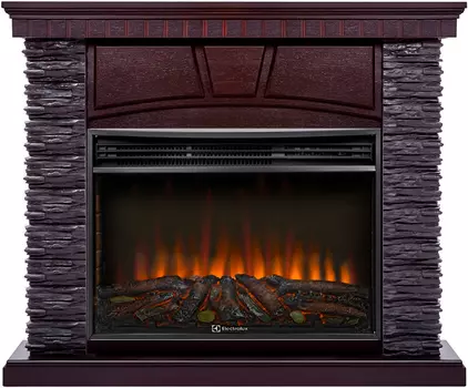 Электрокамин с широким очагом 2D Electrolux