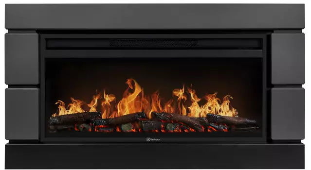 Электрокамин с широким очагом 2D Electrolux