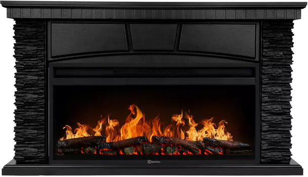 Электрокамин с широким очагом 2D Electrolux