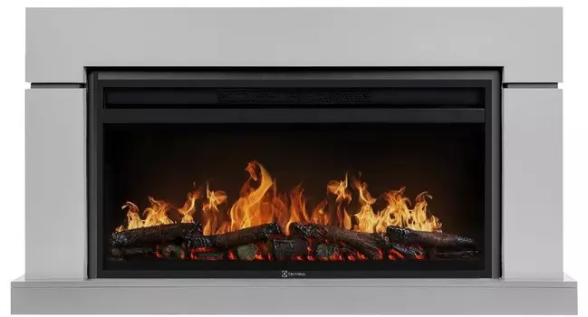Электрокамин с широким очагом 2D Electrolux