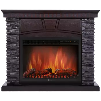 Электрокамин с широким очагом 2D Electrolux