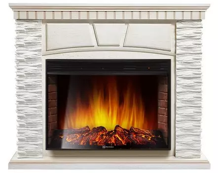 Электрокамин с широким очагом 2D Electrolux