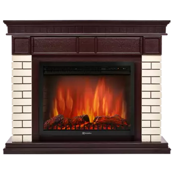 Электрокамин с широким очагом 2D Electrolux