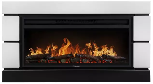 Электрокамин с широким очагом 2D Electrolux