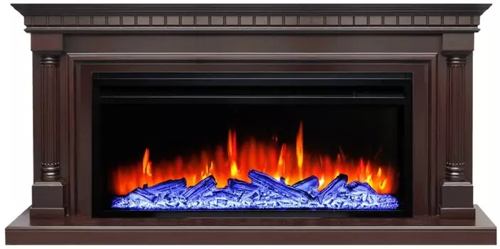 Электрокамин с широким очагом 2D Elekam