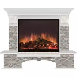 Электрокамин с широким очагом 2D Glenrich
