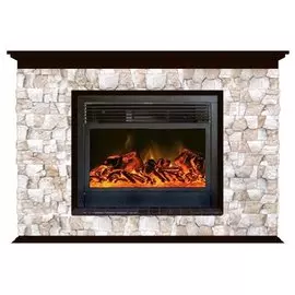 Электрокамин с широким очагом 2D Glenrich