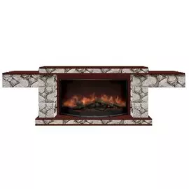 Электрокамин с широким очагом 2D Glenrich