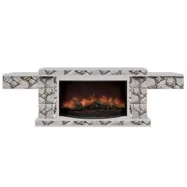 Электрокамин с широким очагом 2D Glenrich