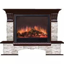 Электрокамин с широким очагом 2D Glenrich