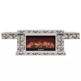 Электрокамин с широким очагом 2D Glenrich