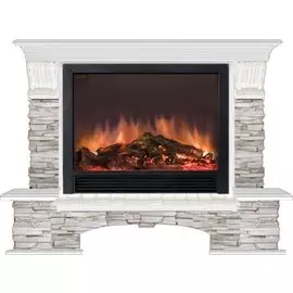 Электрокамин с широким очагом 2D Glenrich