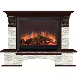 Электрокамин с широким очагом 2D Glenrich