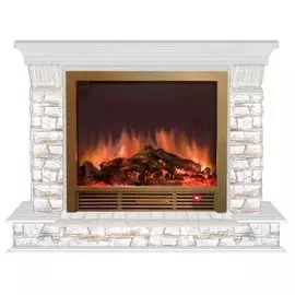 Электрокамин с широким очагом 2D Glenrich