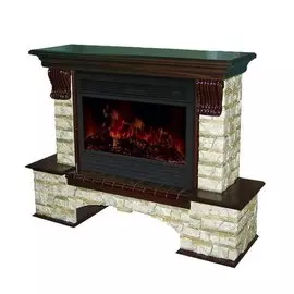 Электрокамин с широким очагом 2D Glenrich