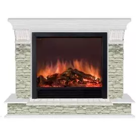 Электрокамин с широким очагом 2D Glenrich