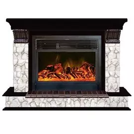 Электрокамин с широким очагом 2D Glenrich