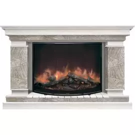 Электрокамин с широким очагом 2D Glenrich