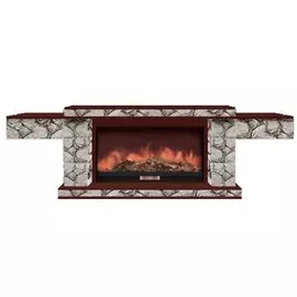 Электрокамин с широким очагом 2D Glenrich
