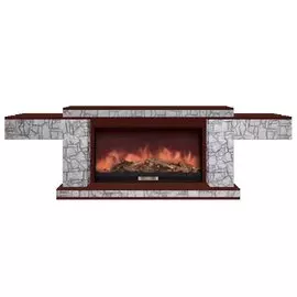 Электрокамин с широким очагом 2D Glenrich