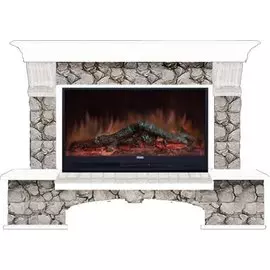 Электрокамин с широким очагом 2D Glenrich